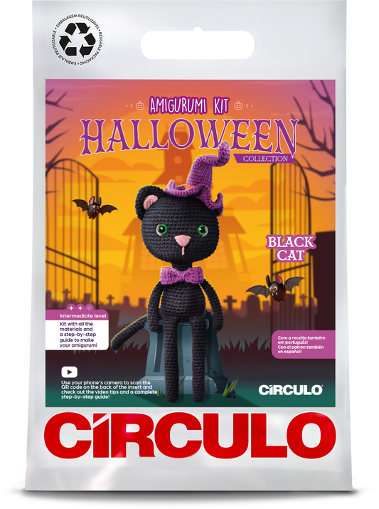 Black Cat Amigurumi Crochet Kit - Halloween Collection 2026