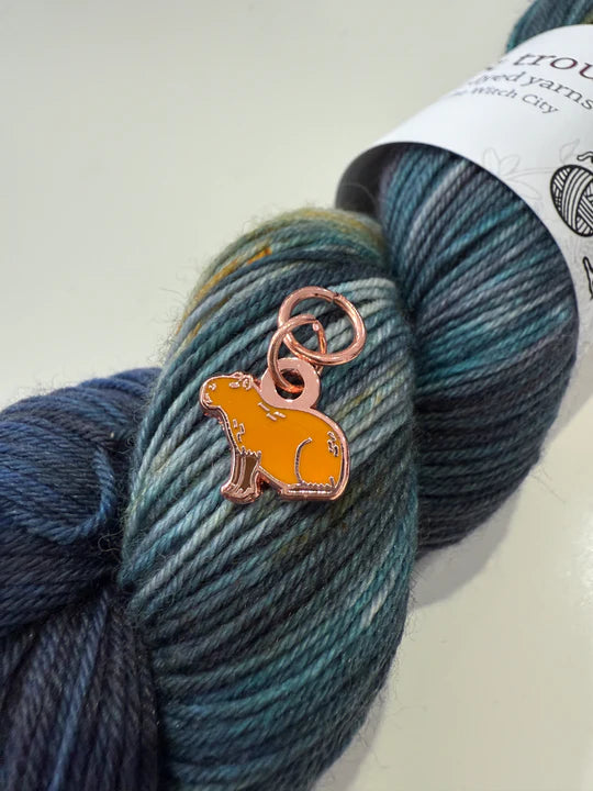 Capybara Charm / Stitch Marker / Progress Keeper by Toil & Trouble