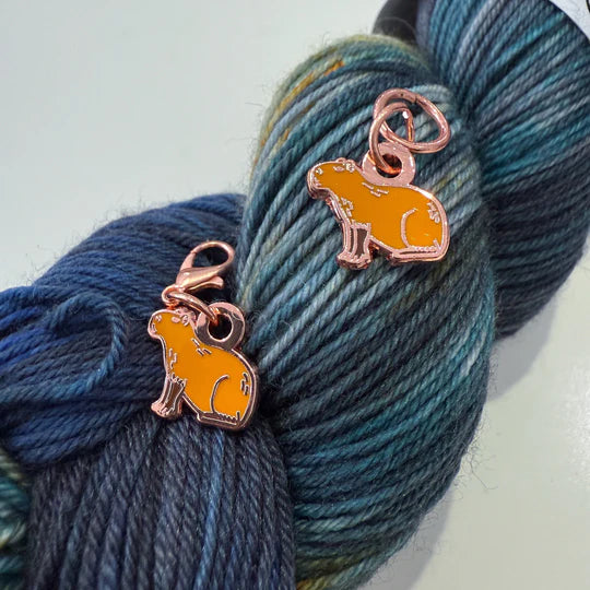 Capybara Charm / Stitch Marker / Progress Keeper by Toil & Trouble