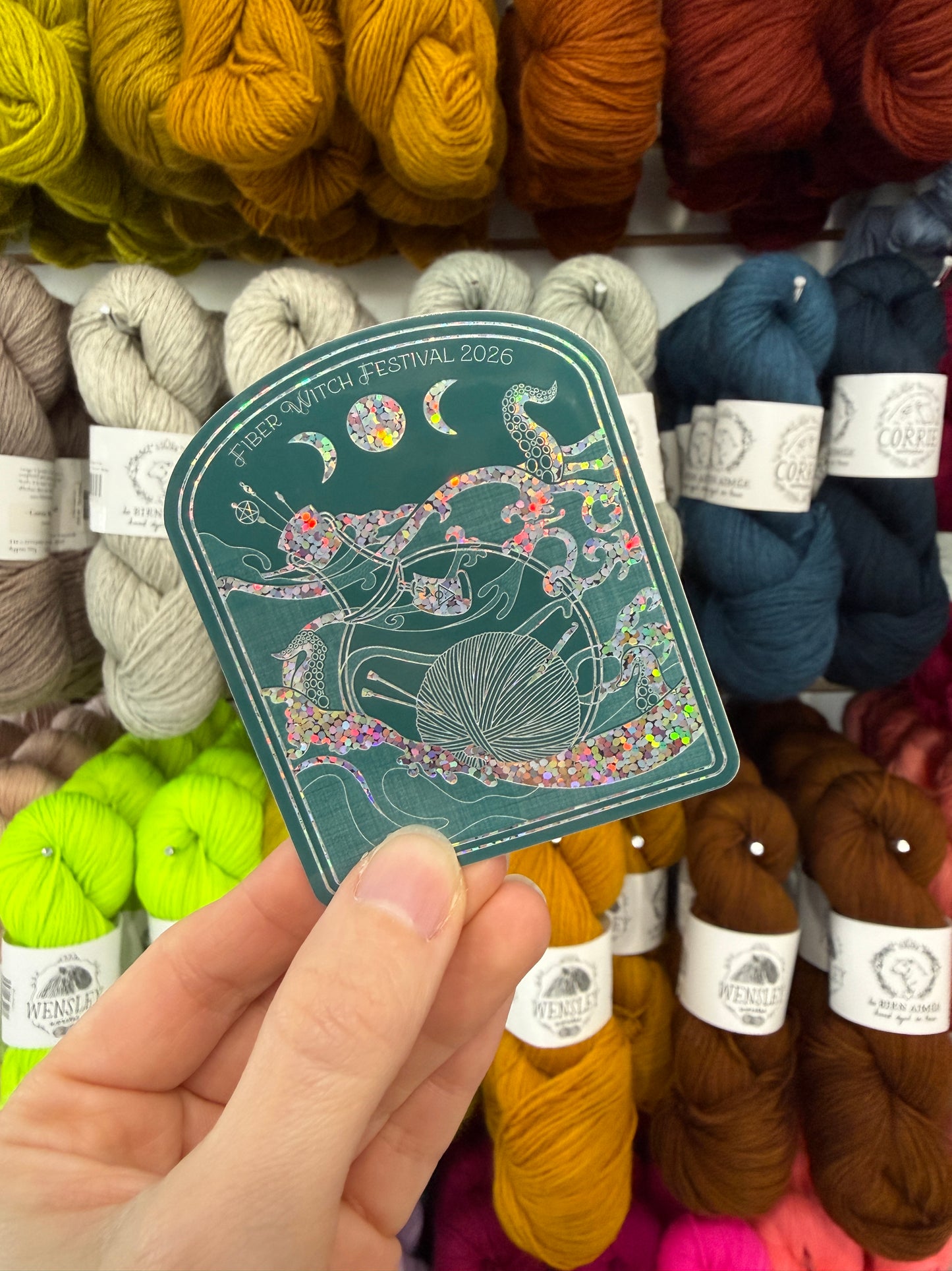 Holographic 2026 Fiber Witch Festival Sticker - Song of the Sea