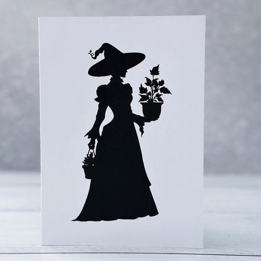 Garden Witch Art Card By Home Row Handcraft