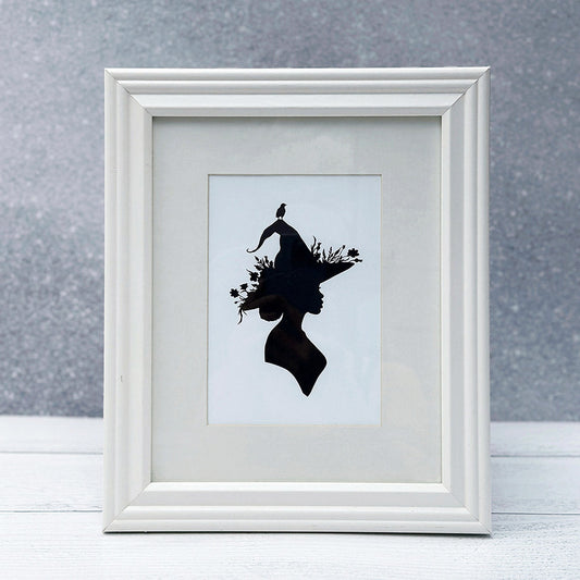 Ostara Witch Art Card By Home Row Handcraft