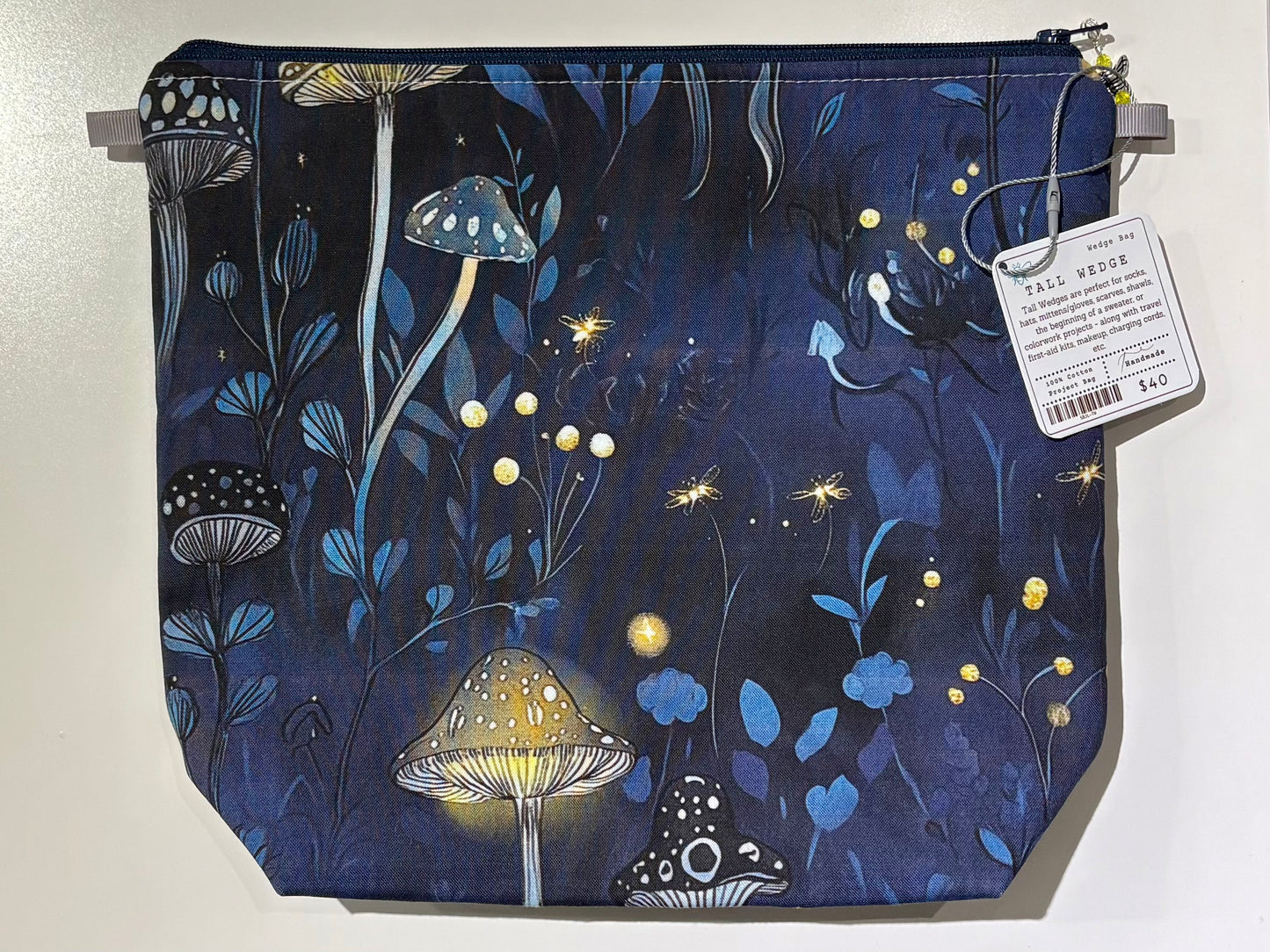 Limited Mushrooms with Fireflies by Stitched by JessaLu