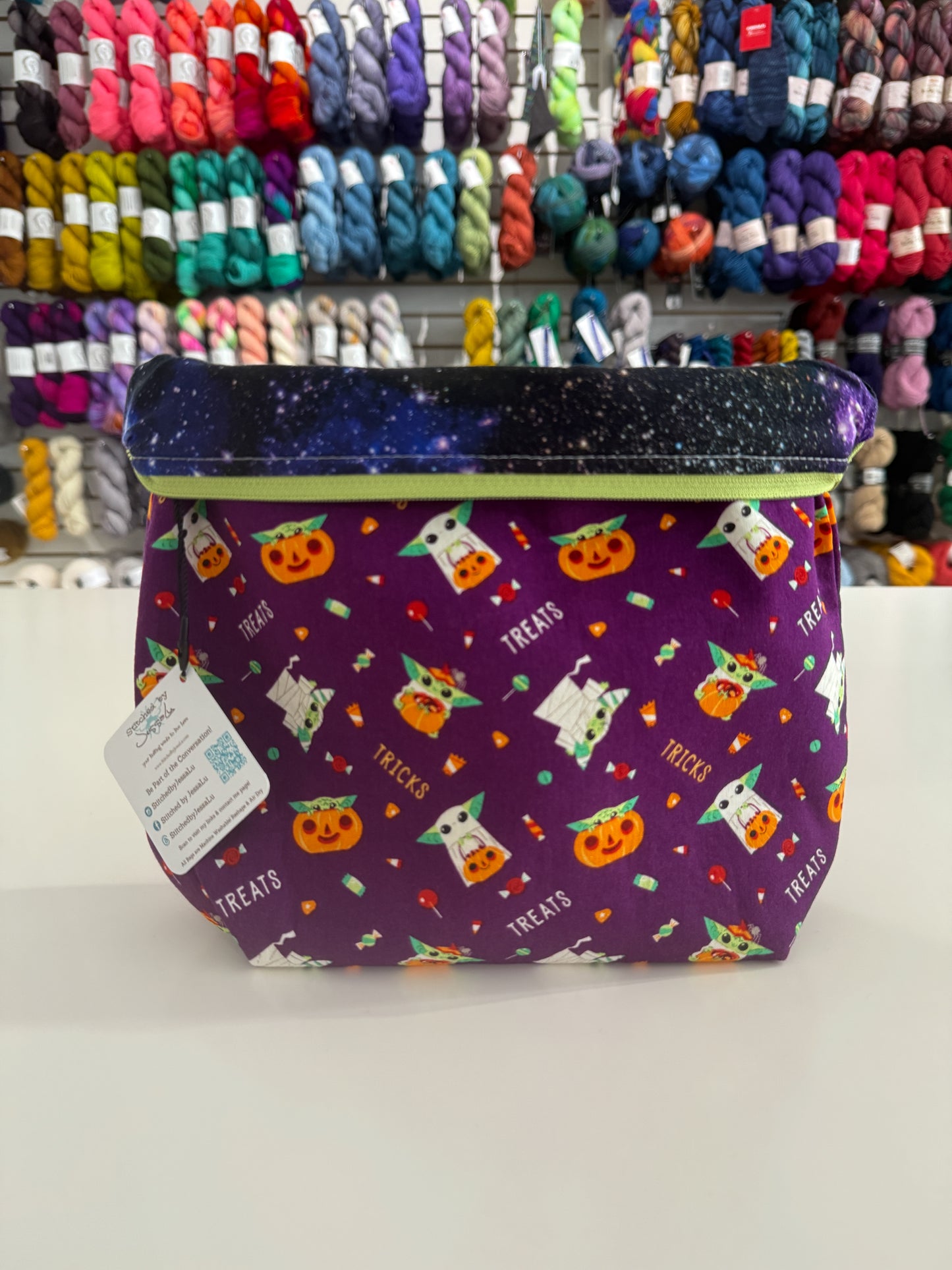 Grogu Trick or Treat Project Bag by JessaLu