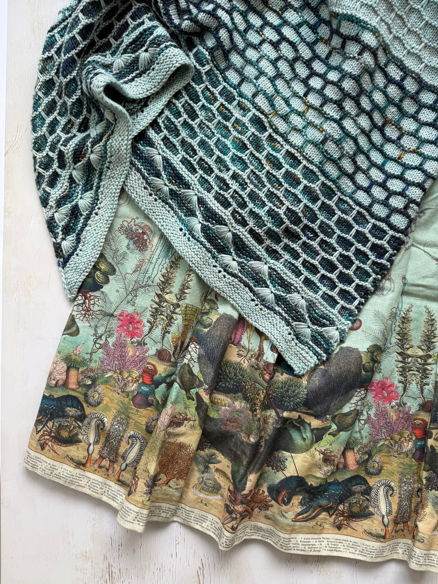 Ocean's Edge Shawl - Knitting Pattern Digital Dowload.