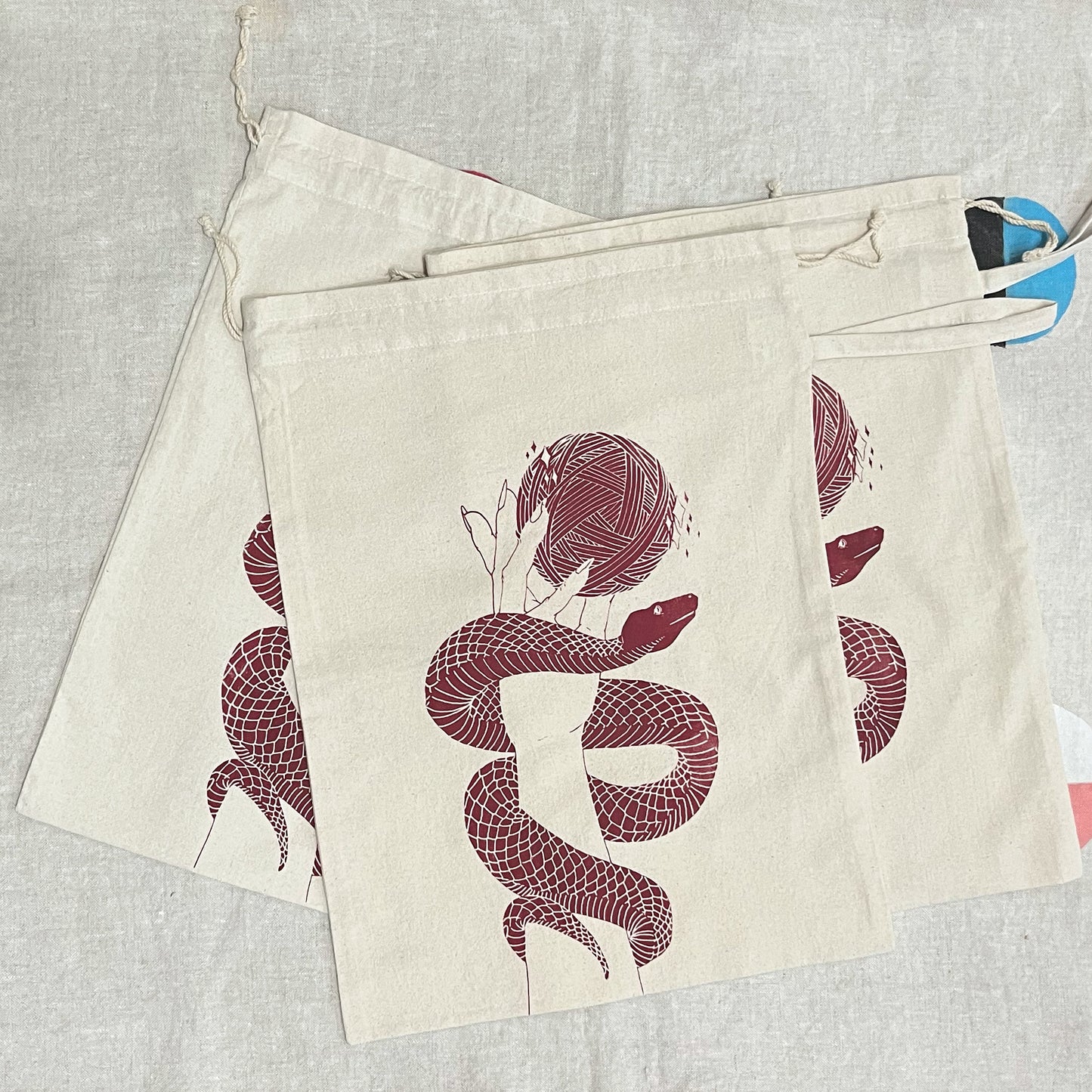 Yarn Serpent Project Bag