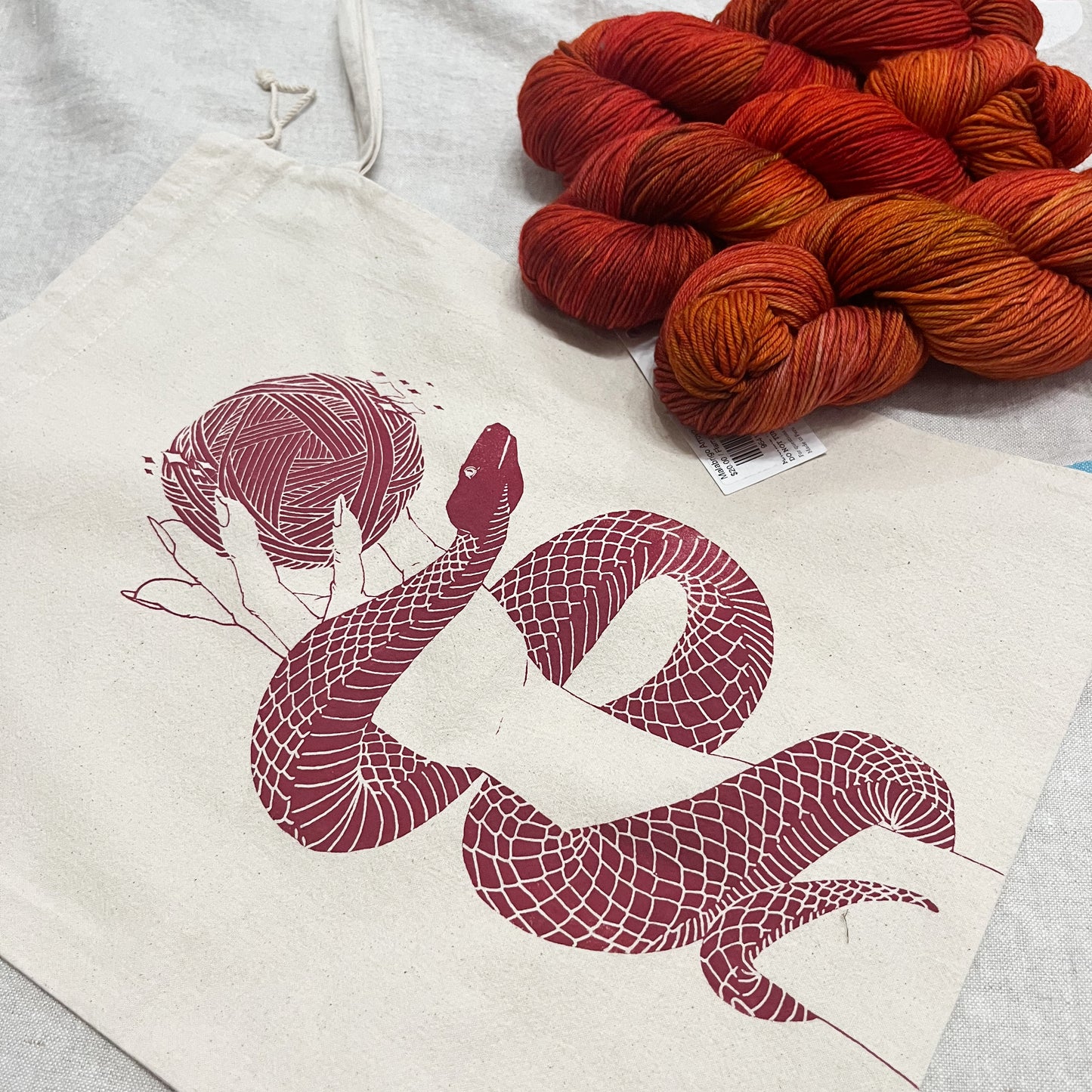 Yarn Serpent Project Bag