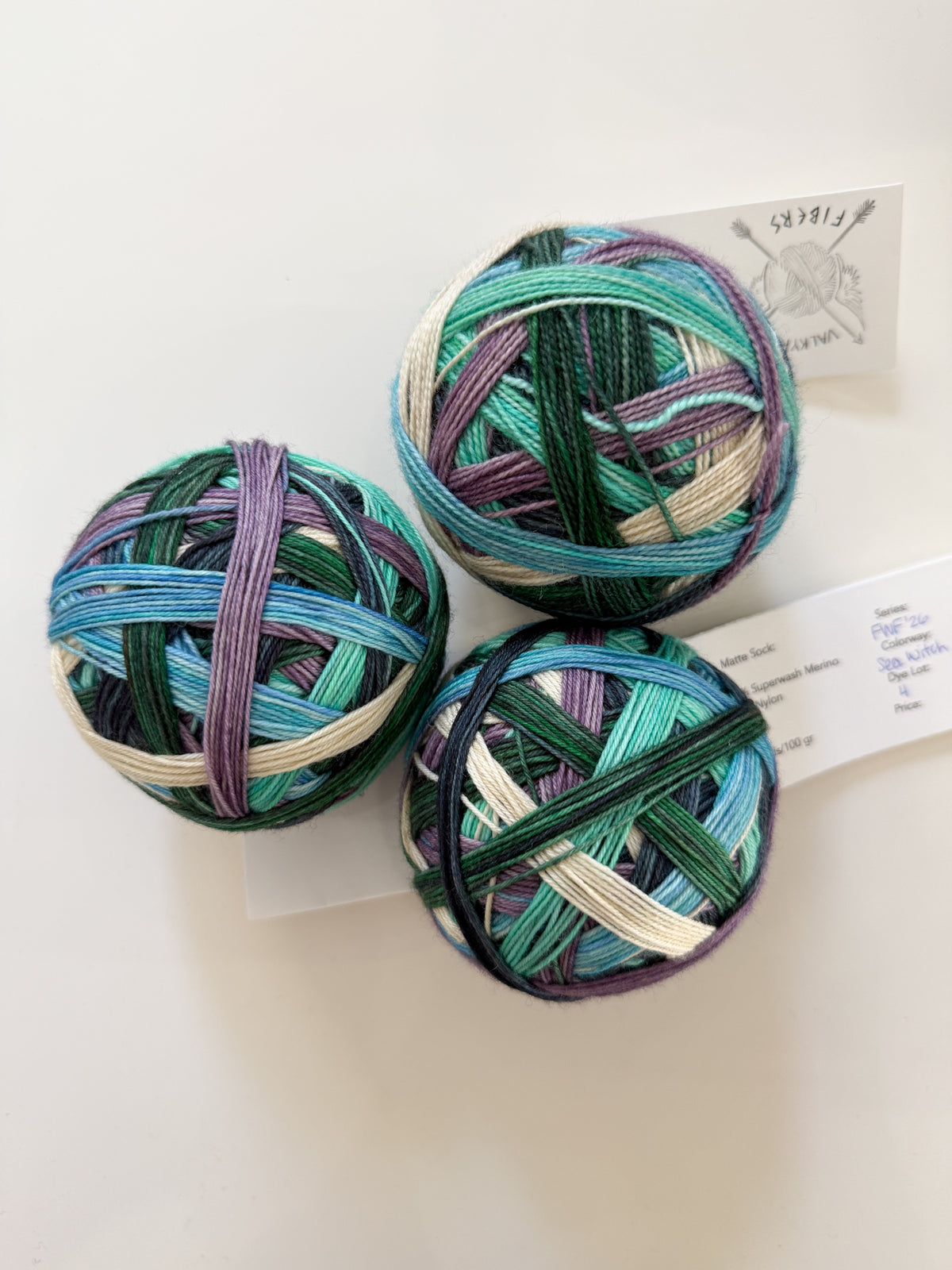 Sea Witch - Exclusive Self Striping Yarn by Valkyrie Fibers