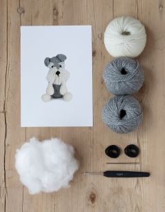 Romeo the Schnauzer Crochet Kit