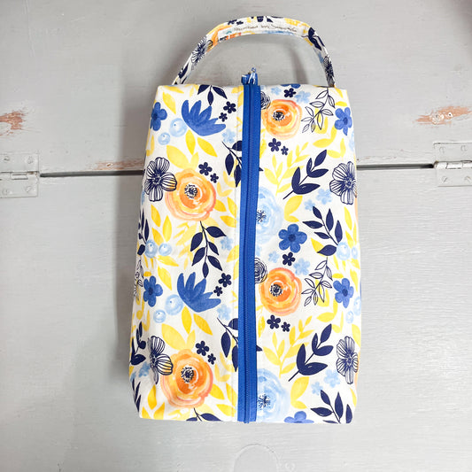 Summer Floral - Large Box Project Bag by JessaLu