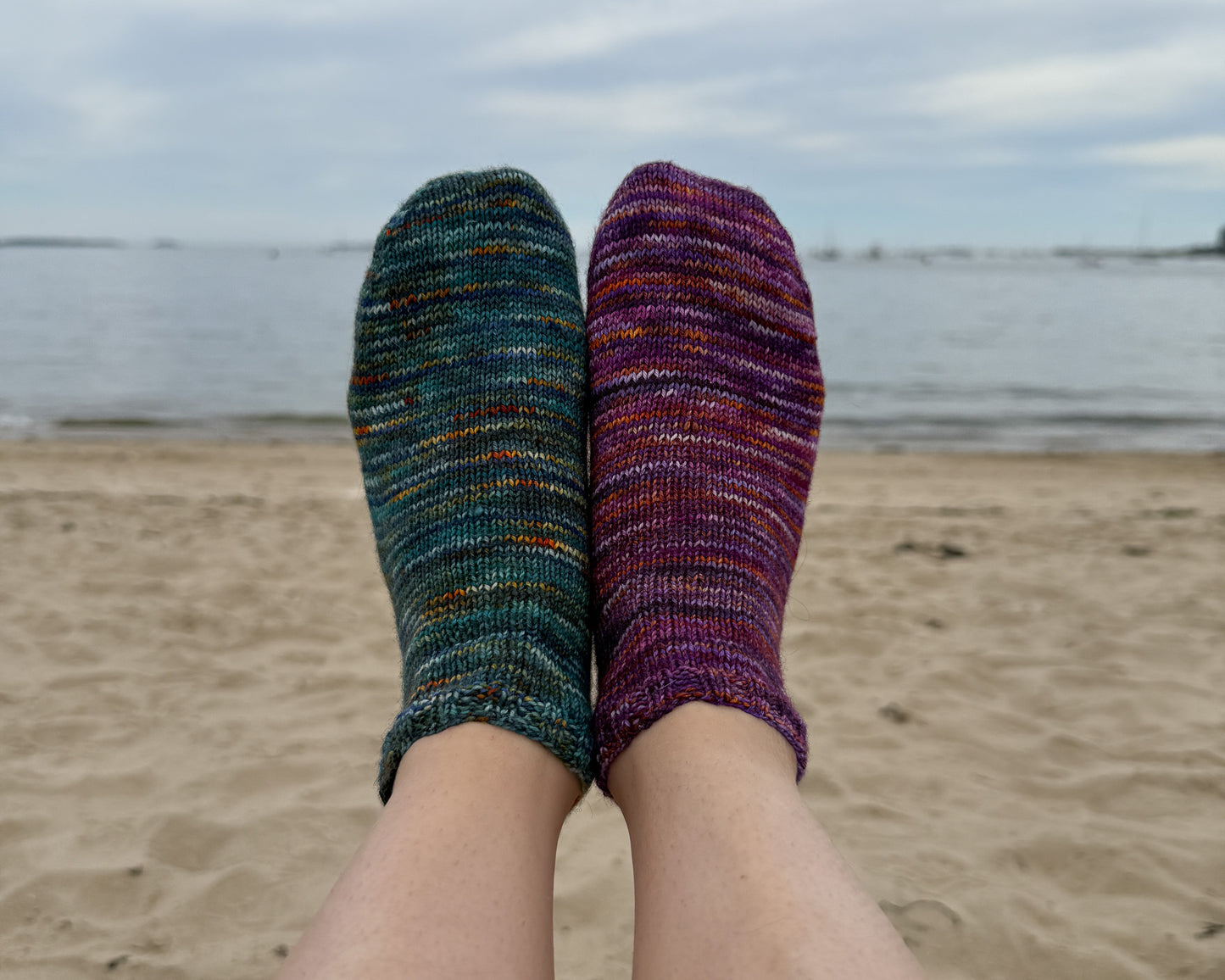 Salem Shorties Toe Up Socks Knitting Pattern - Digital Download