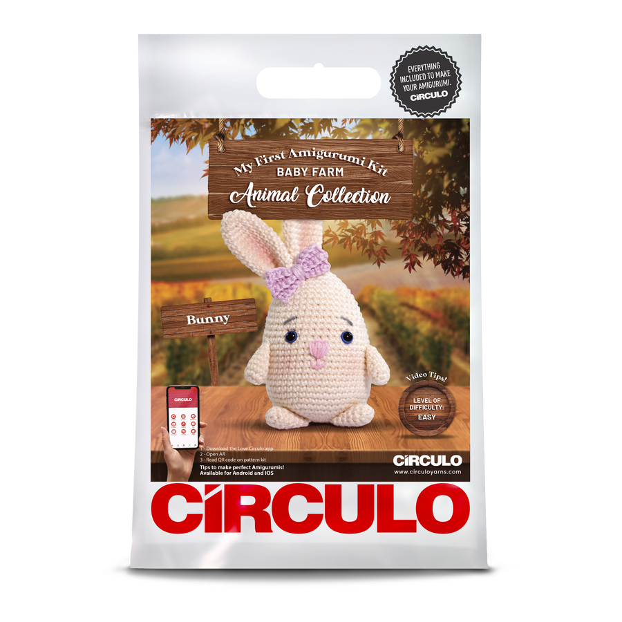 Bunny Crochet Amigurumi Kit - Beginner