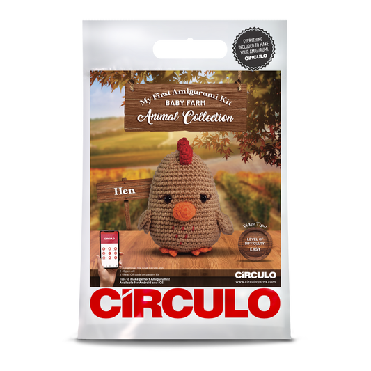 Hen Crochet Amigurumi Kit - Beginner