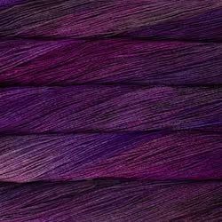 Close-up of Malabrigo Ultimate Sock in purple variegated yarn.