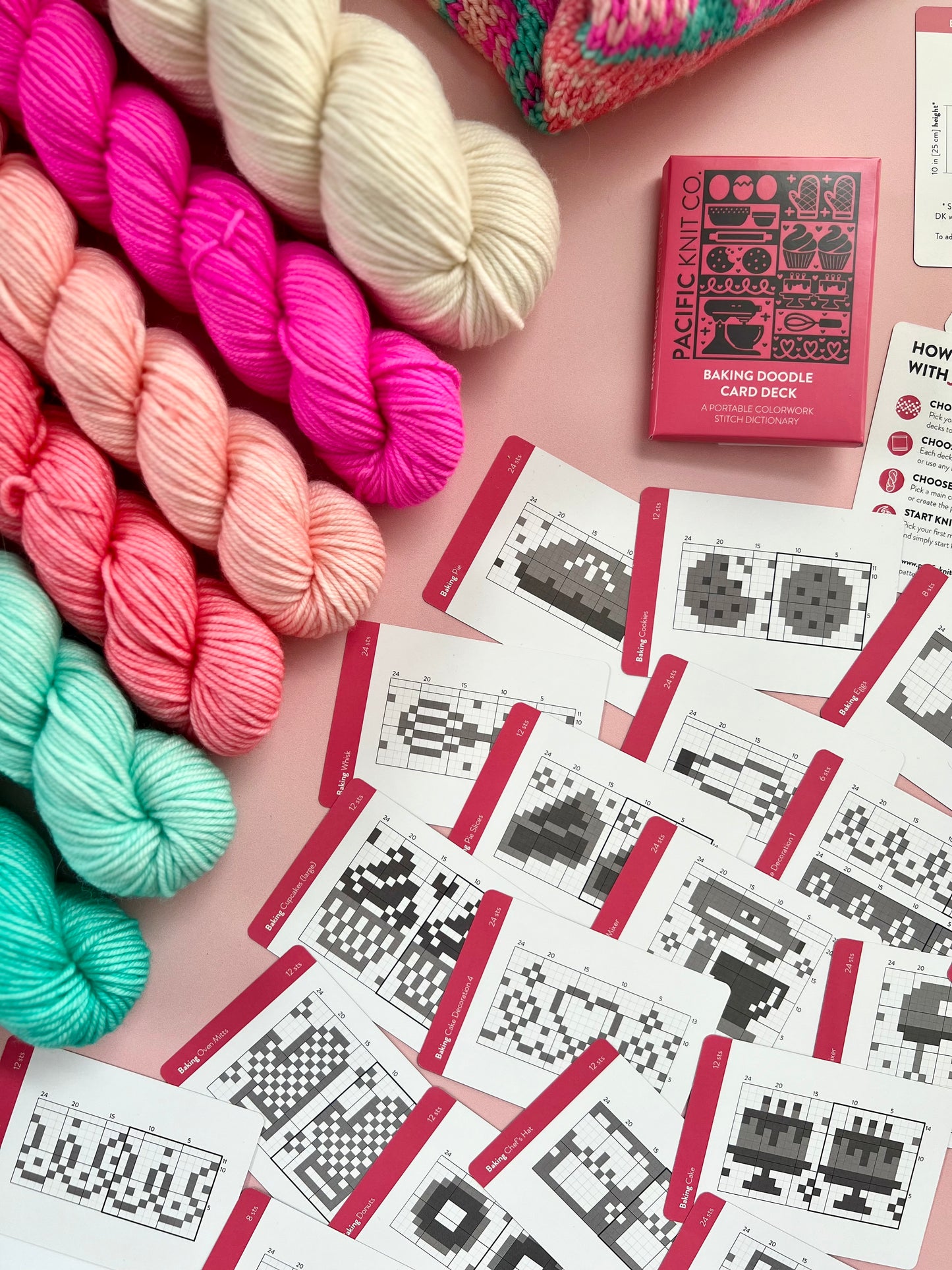 Baking Doodle Card Deck Expansion - Colorwork Knitting Charts