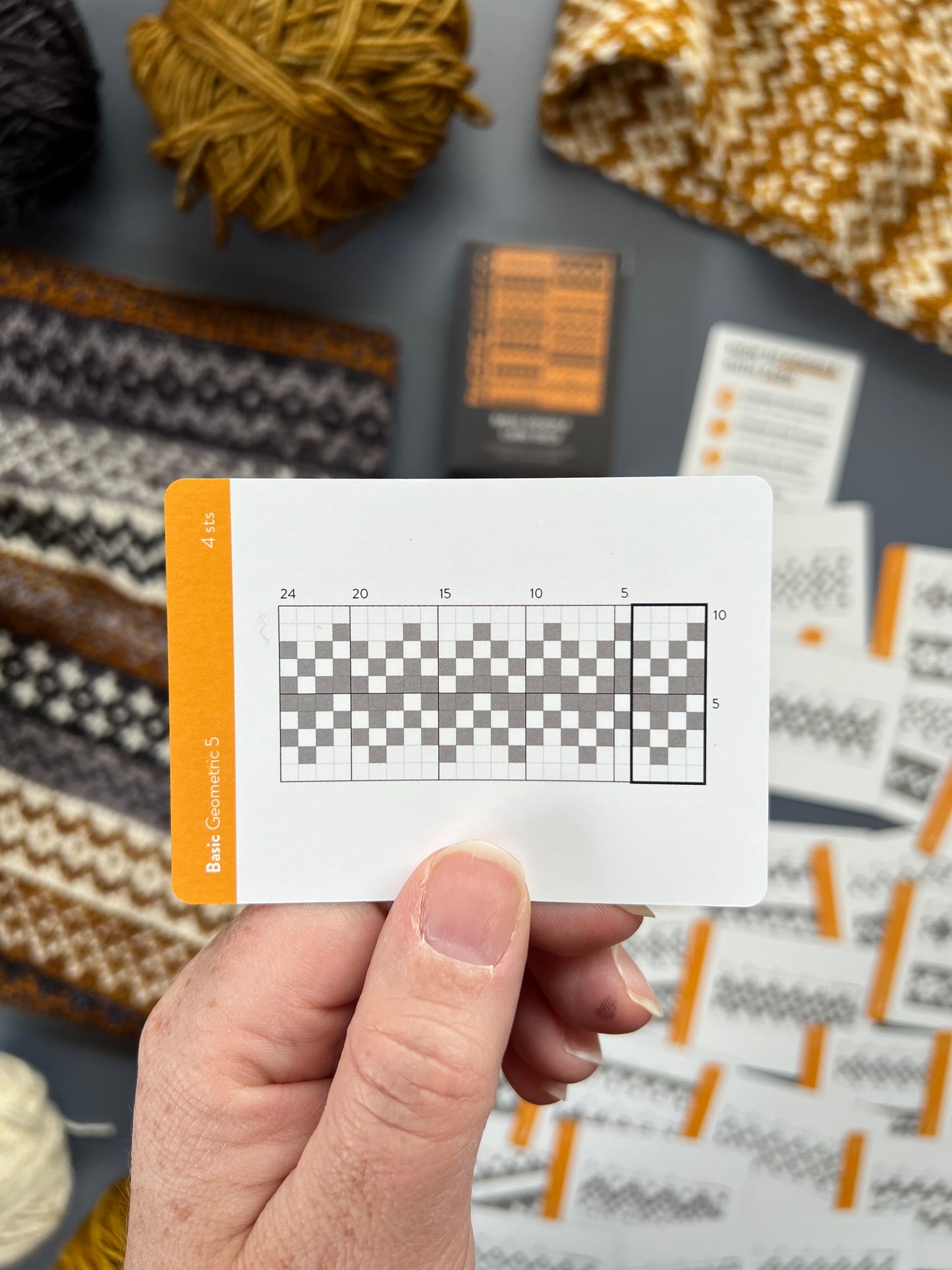 Basic Doodle Core Card Deck - Colorwork Knitting Charts