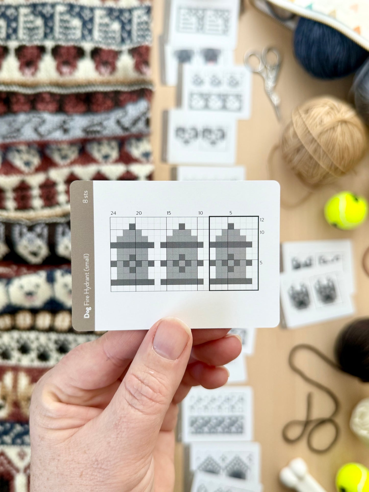 Dog Doodle Card Deck Expansion - Colorwork Knitting Charts