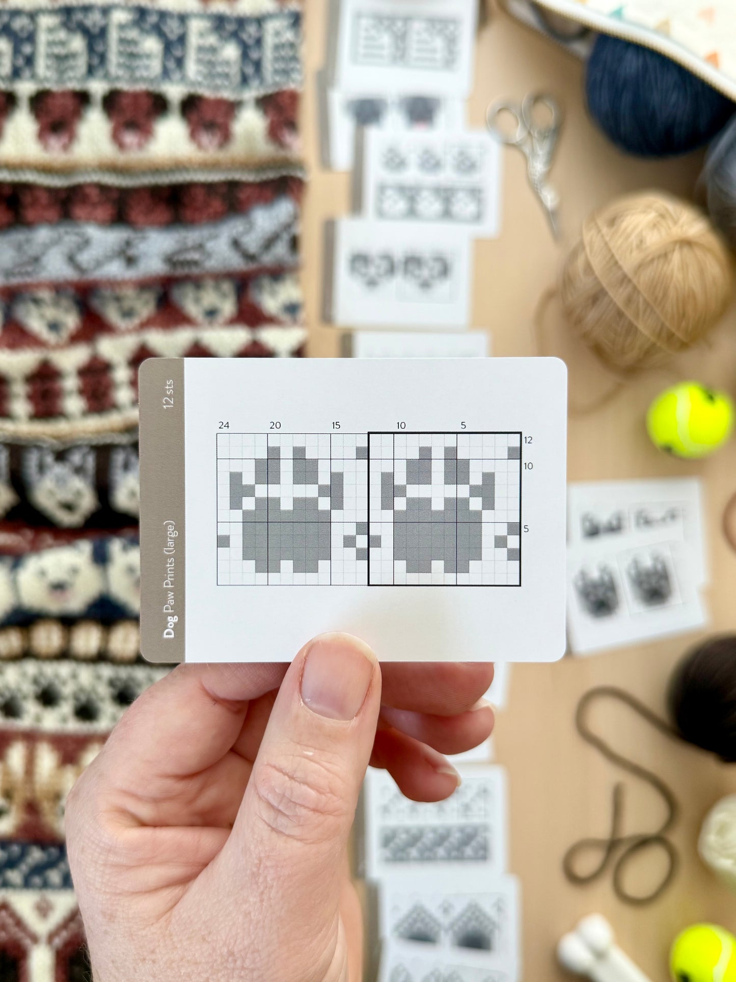 Dog Doodle Card Deck Expansion - Colorwork Knitting Charts