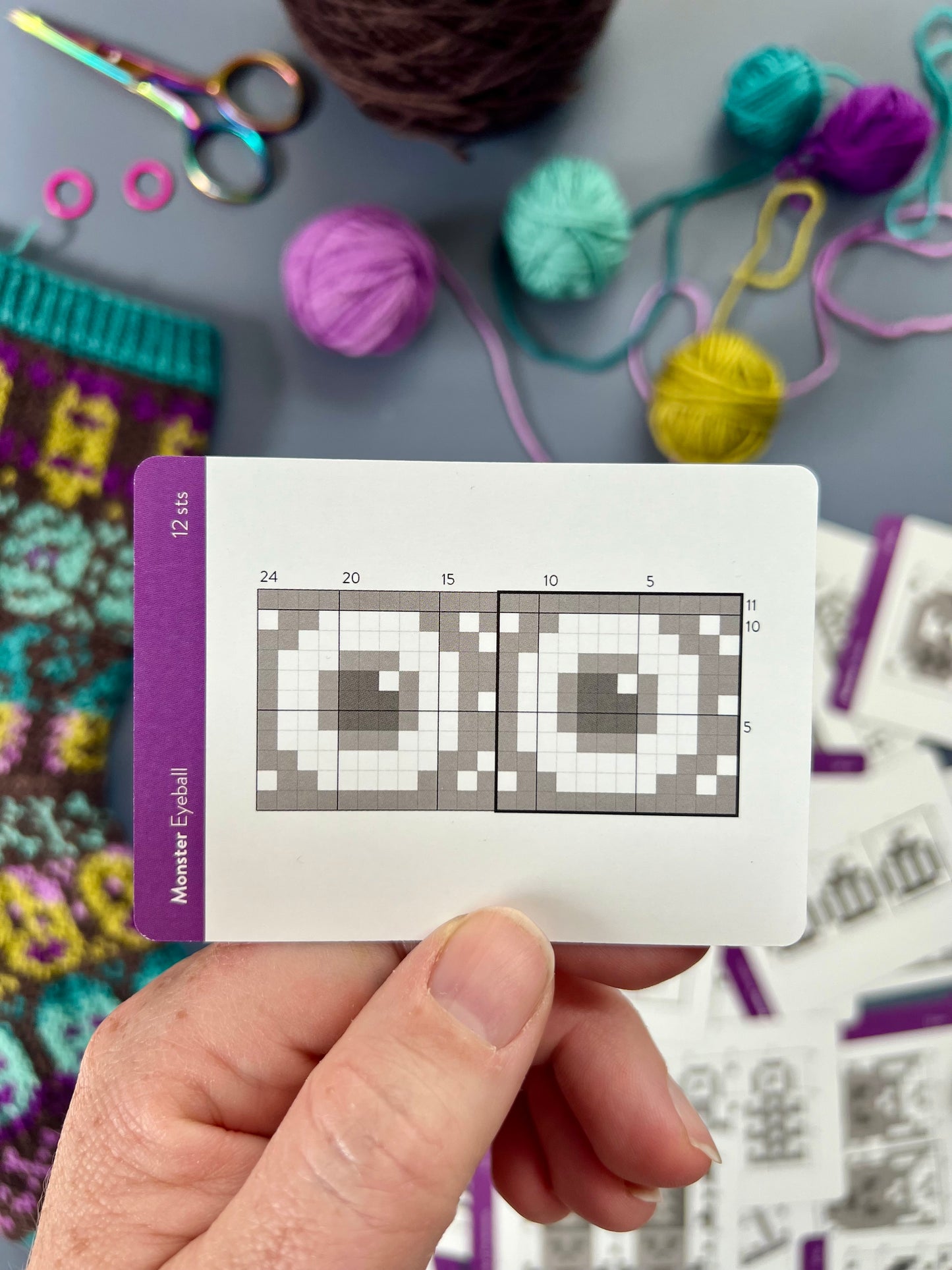 Monster Doodle Card Deck Expansion - Colorwork Knitting Charts