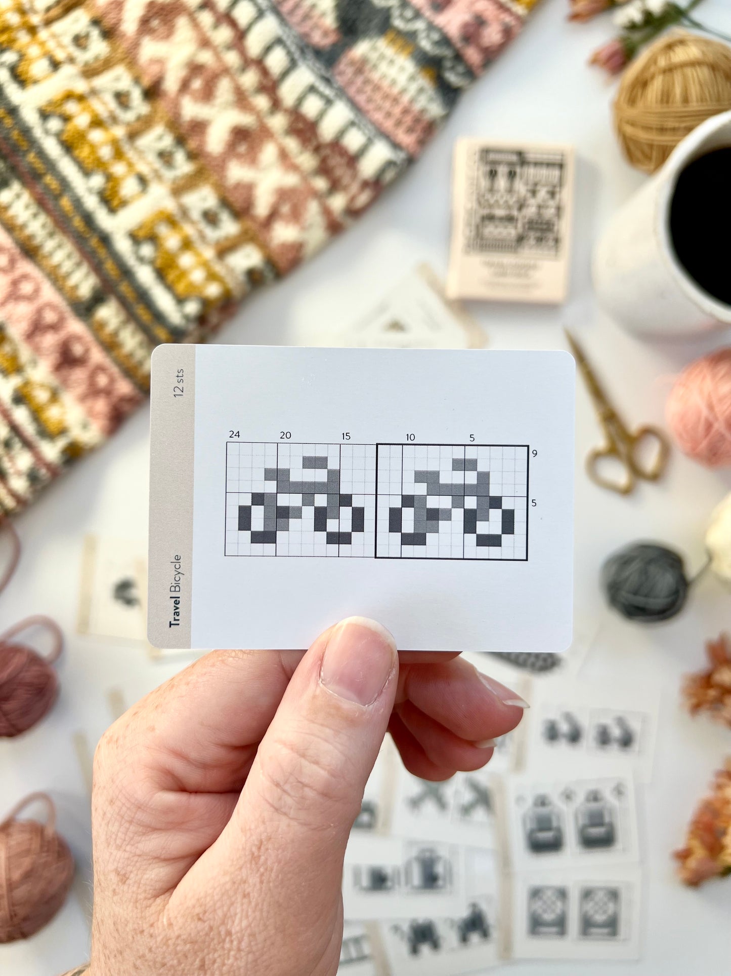 Travel Doodle Card Deck Expansion - Colorwork Knitting Charts