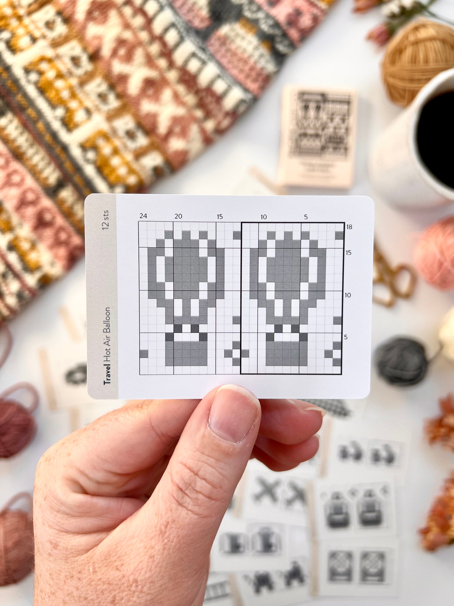 Travel Doodle Card Deck Expansion - Colorwork Knitting Charts