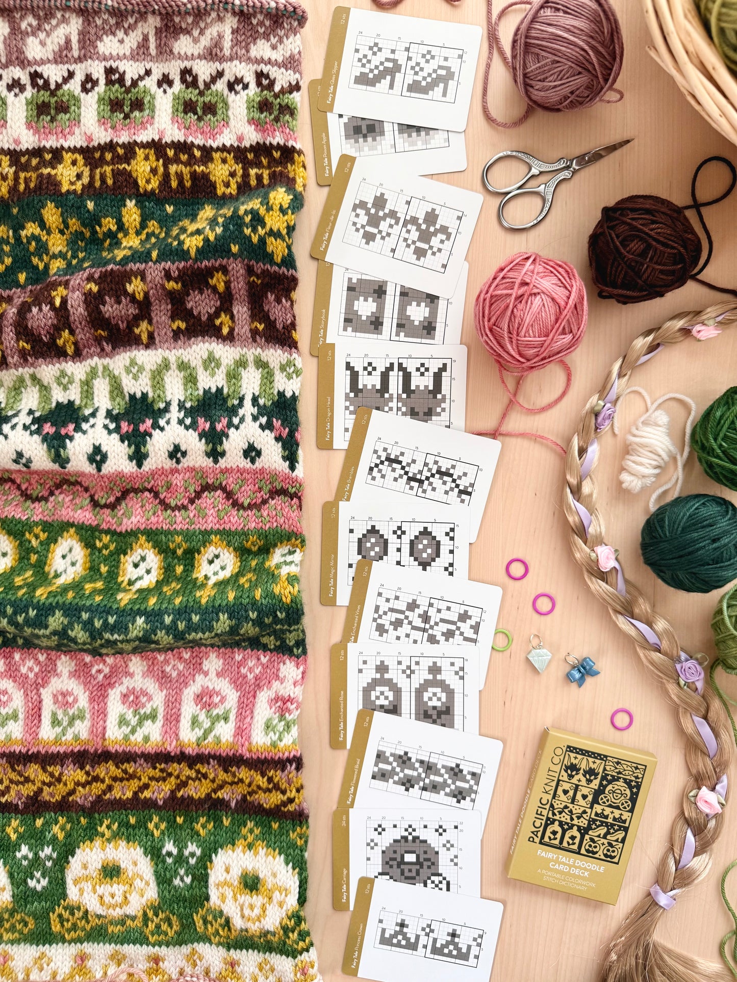 Fairy Tale Doodle Card Deck Expansion - Colorwork Knitting Charts
