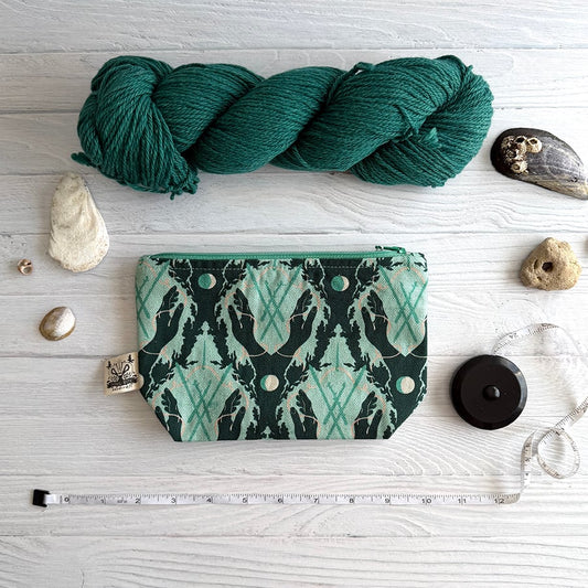 Song of the Sea Notions Zipper Pouch by Home Row Handcraft
