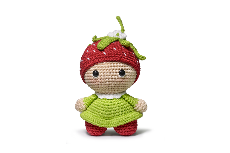 Strawberry Munchkin Crochet Amigurumi Kit