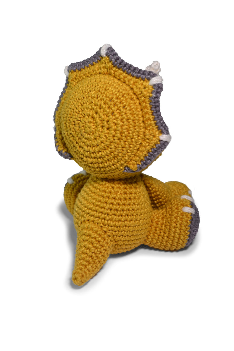 Baby Triceratops Crochet Amigurumi Kit - Baby Dino Collection