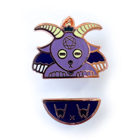 Baphomet Pride Pal Enamel Pin Set