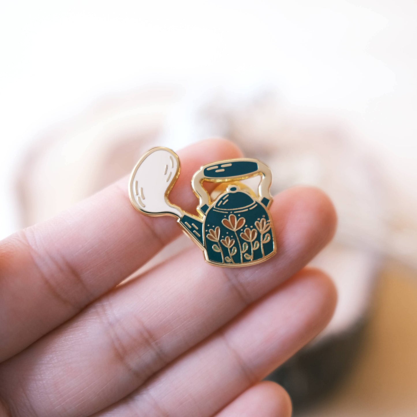 Tea Kettle Enamel Pin