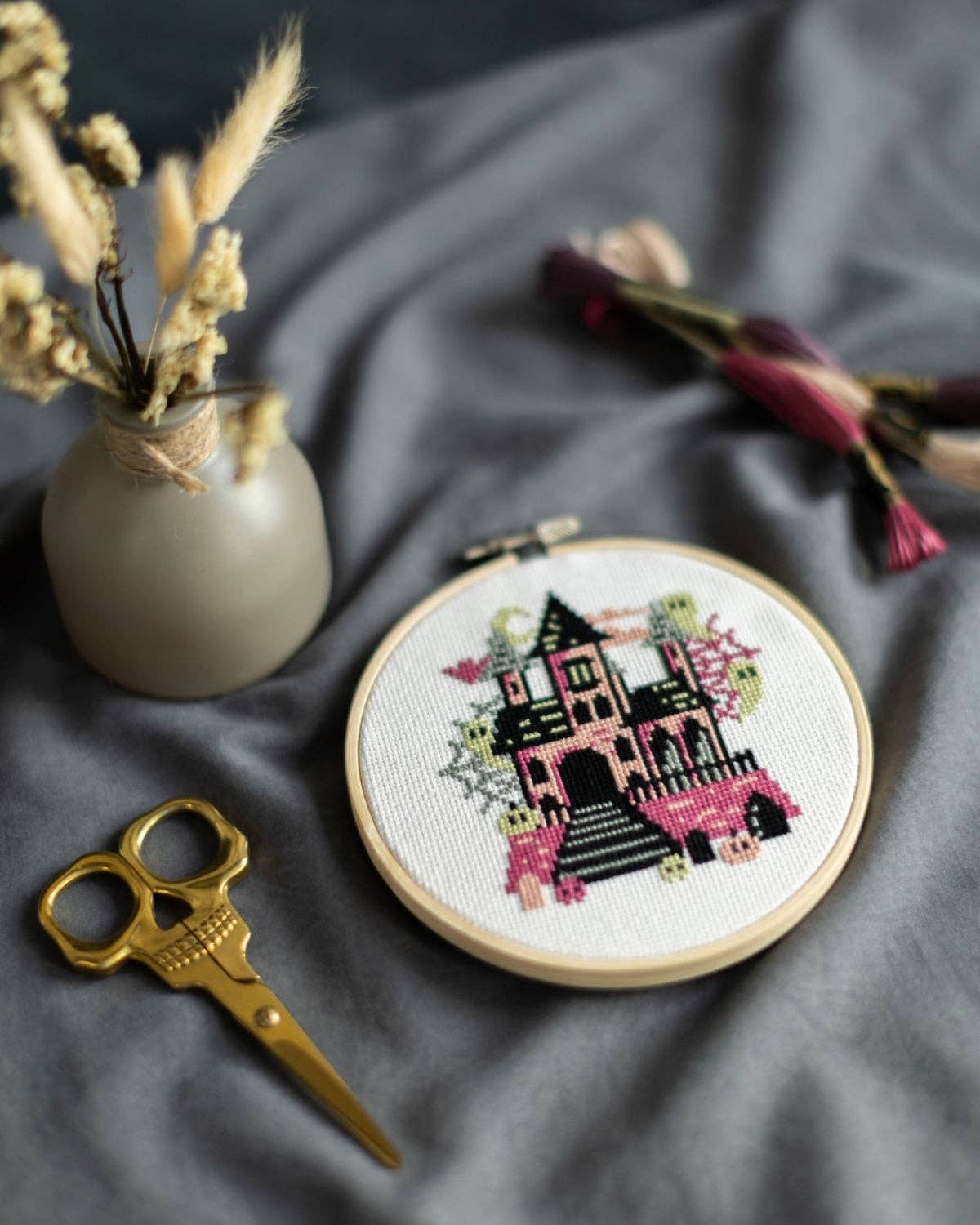 'The Haunted House' Cross Stitch Kit