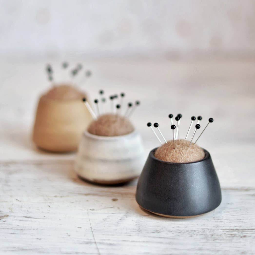 Handmade Minimalist Mini Pin Cushion in 3 color options
