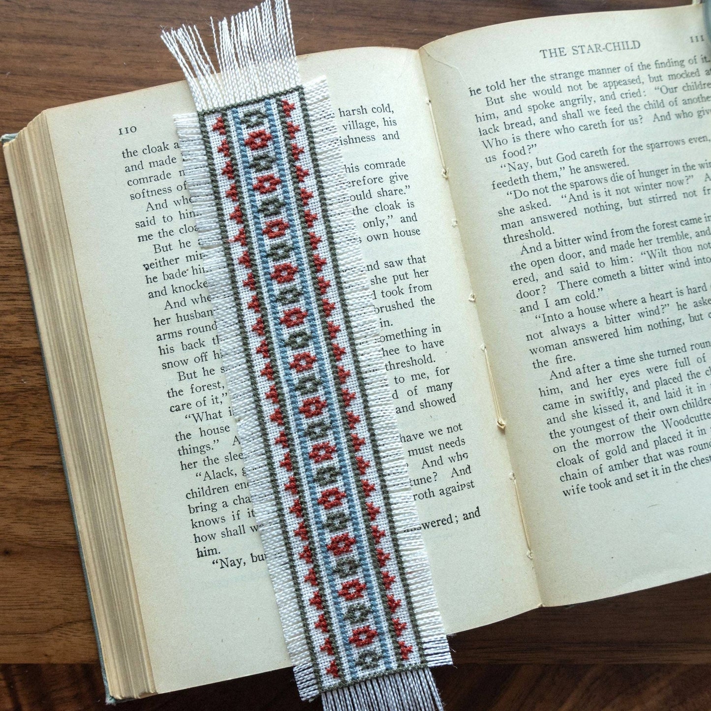 Folk Fabric Sampler Bookmark Cross Stitch Kit