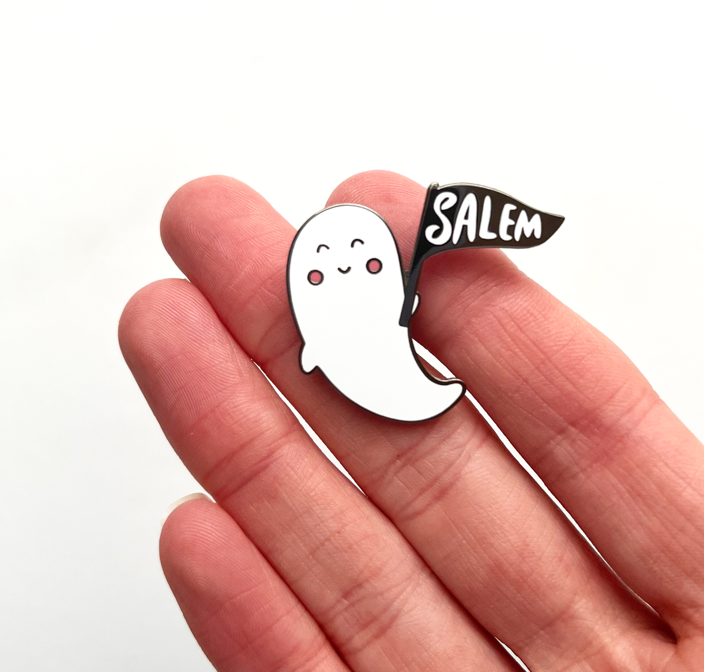 Salem Ghost Enamel Pin