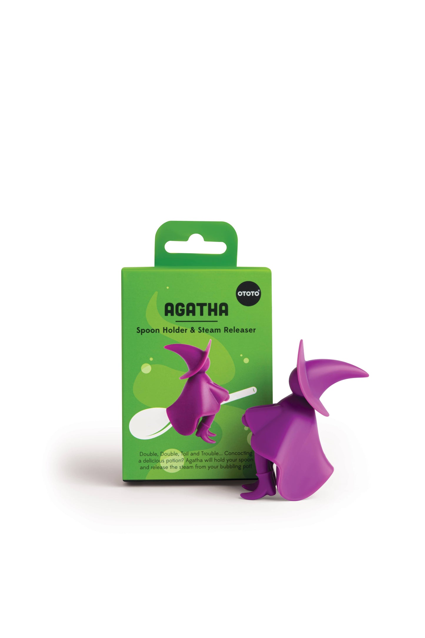 Agatha Witch Spoon Holder and Steam Releaser for Stove Top