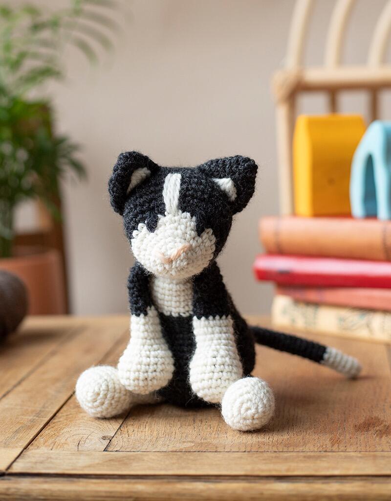 Paddy the Black and White Cat Crochet Kit