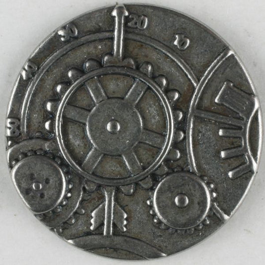 steampunk button with shank