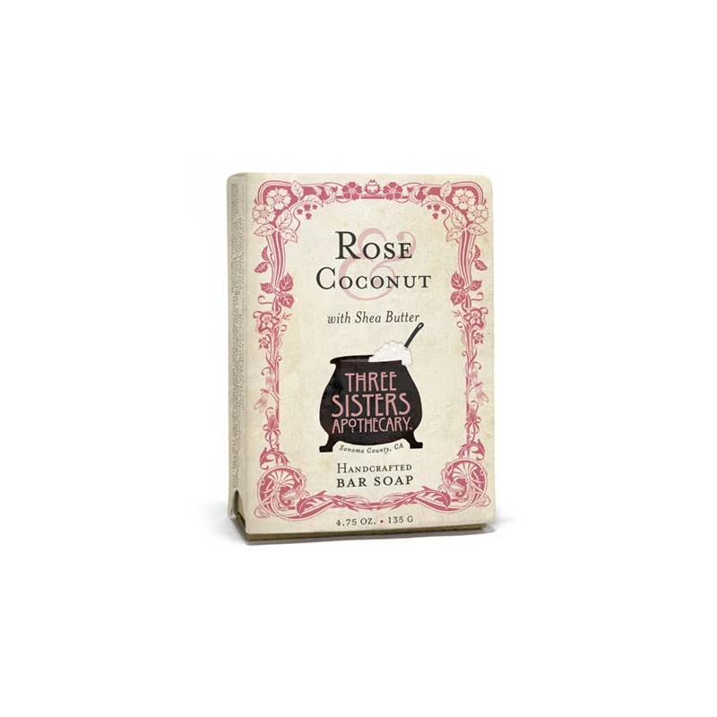 Rose & Coconut Milk Bar Soap by Soap Cauldron