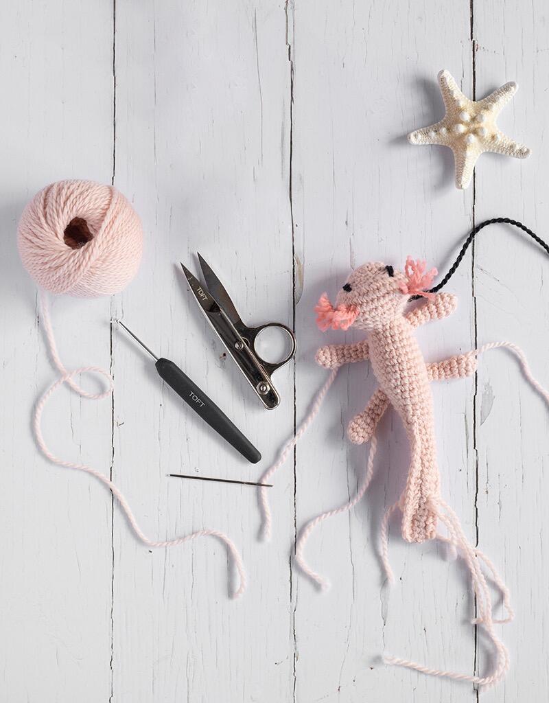 Mini Danielle the Axolotl Crochet Kit