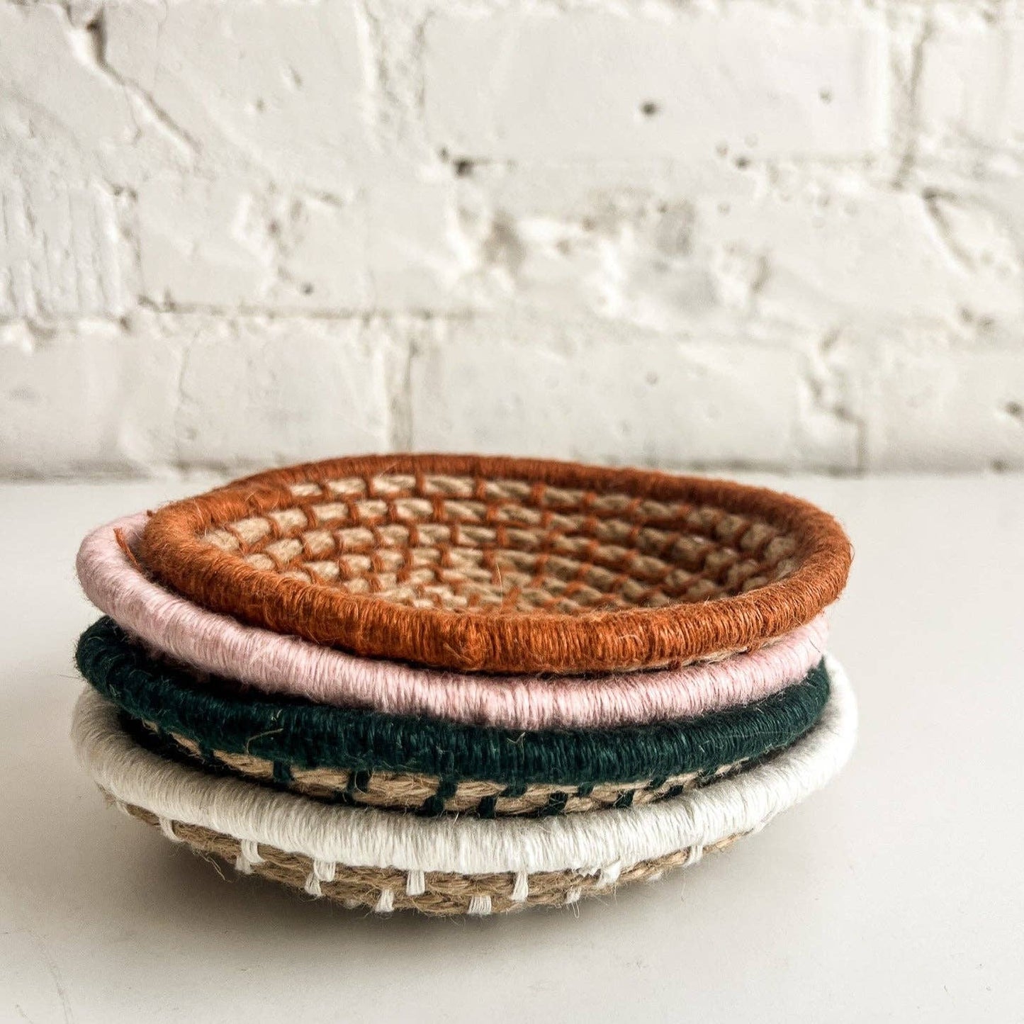 Naomi Mini Bowls - Stack of 4, Group Kit: Ivory; Blush; Spruce; Rust