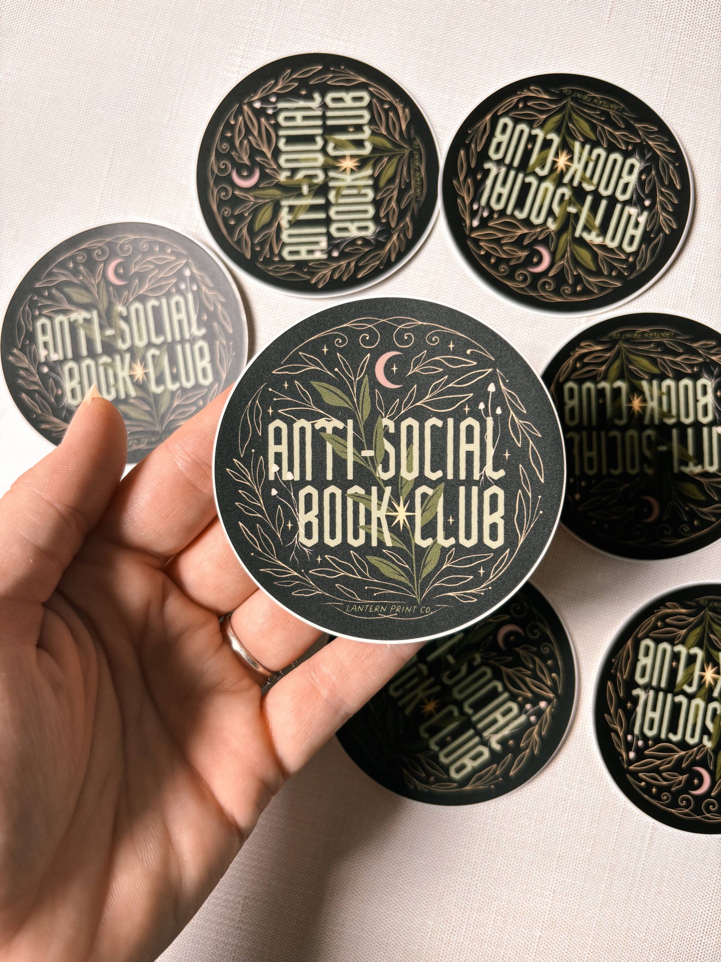 Anti-Social Book Club Black Sticker