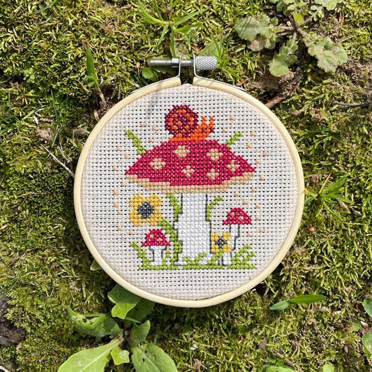 Mushrooms  Counted Cross Stitch DIY KIT