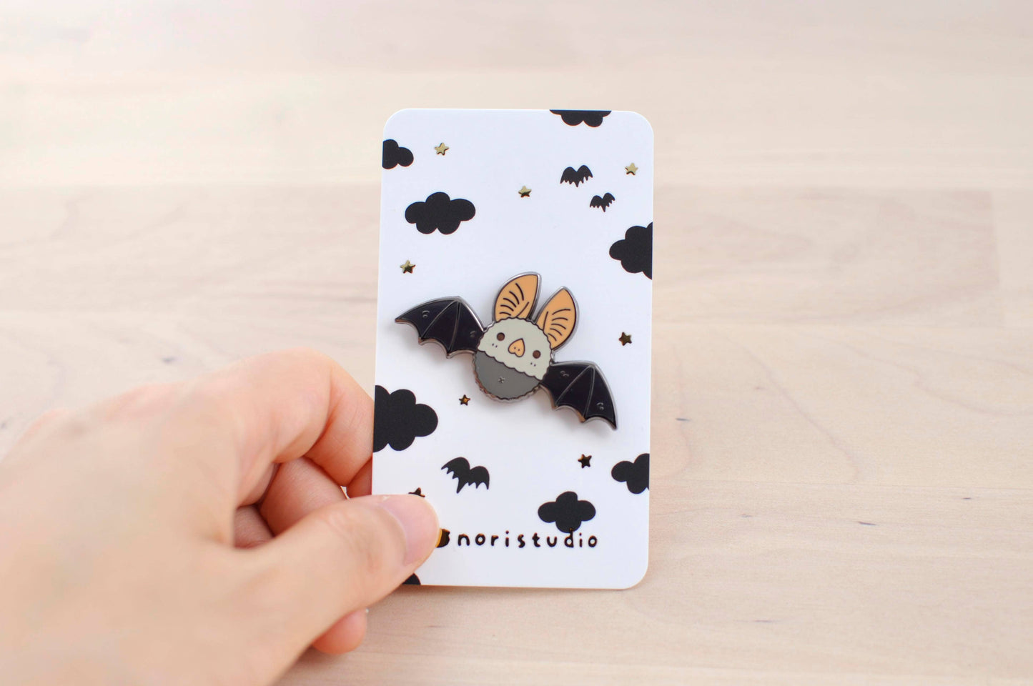 Heart Nosed Bat Enamel Pin