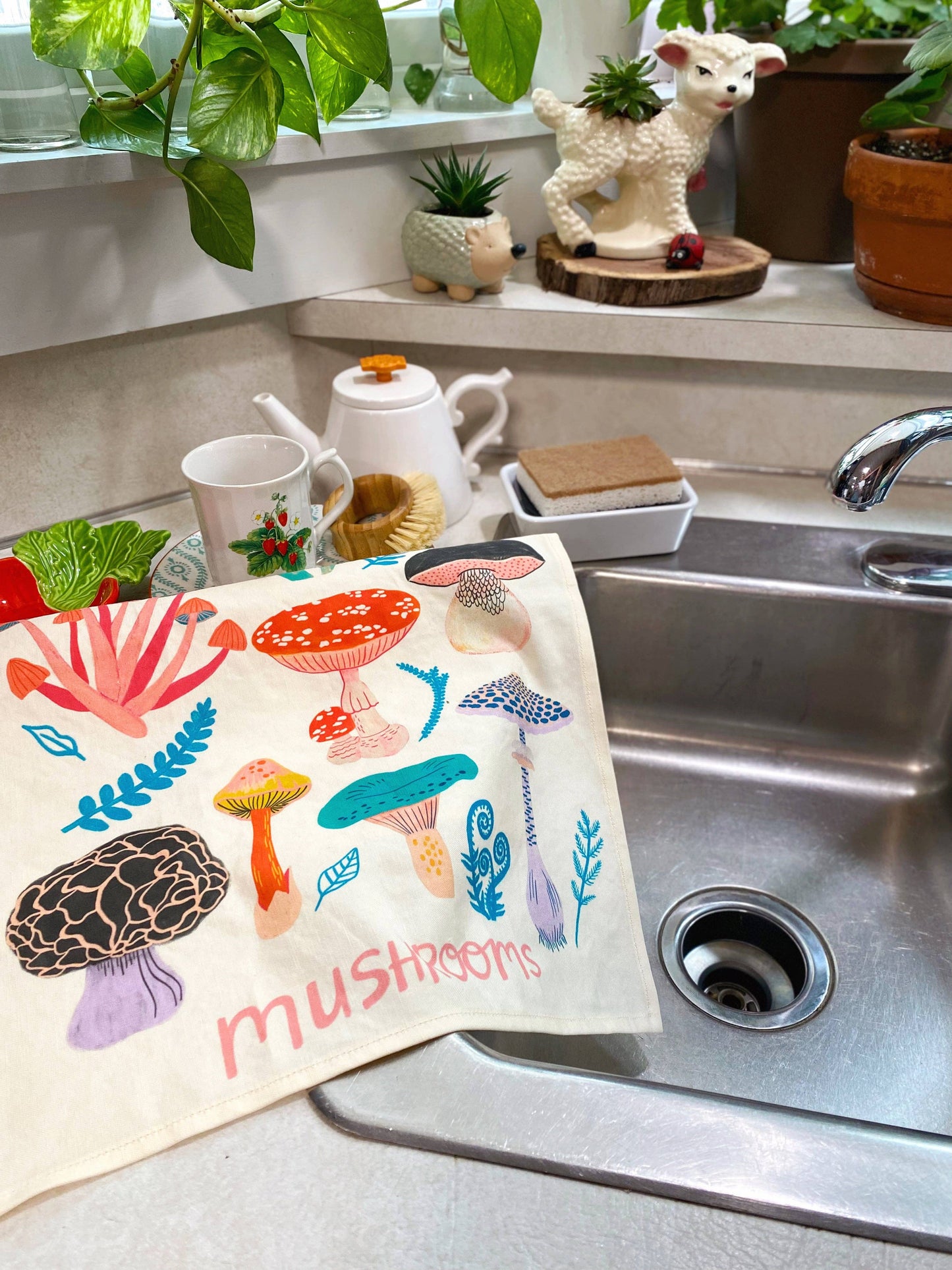 Mushroom Tea Towel