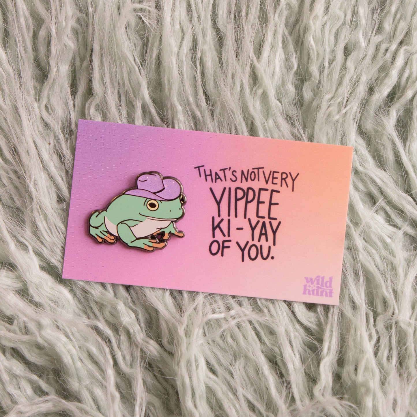 Cowgirl Frog Enamel Pin