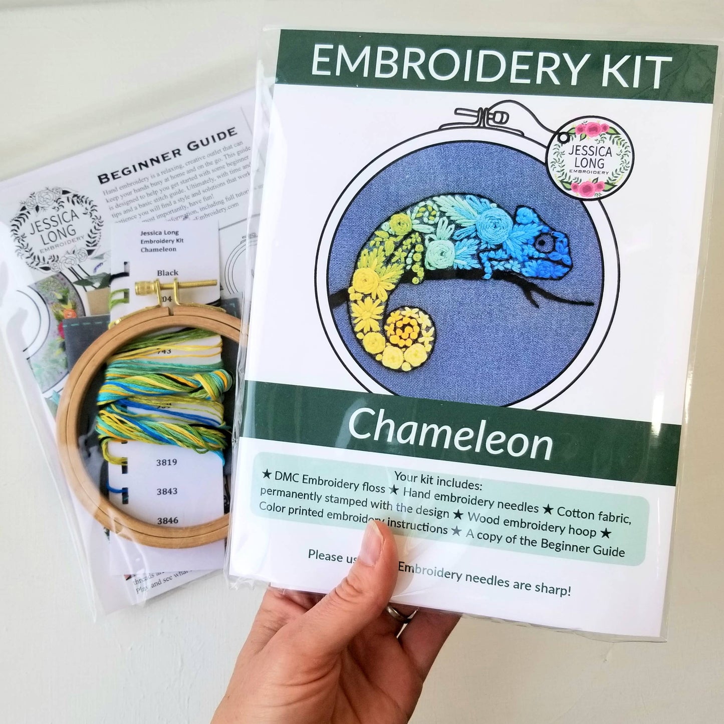 Chameleon Beginner Needlepoint Kit