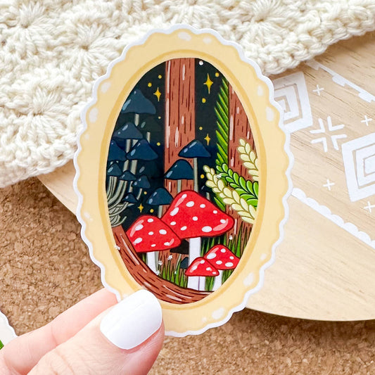 Mushroom Frame Sticker