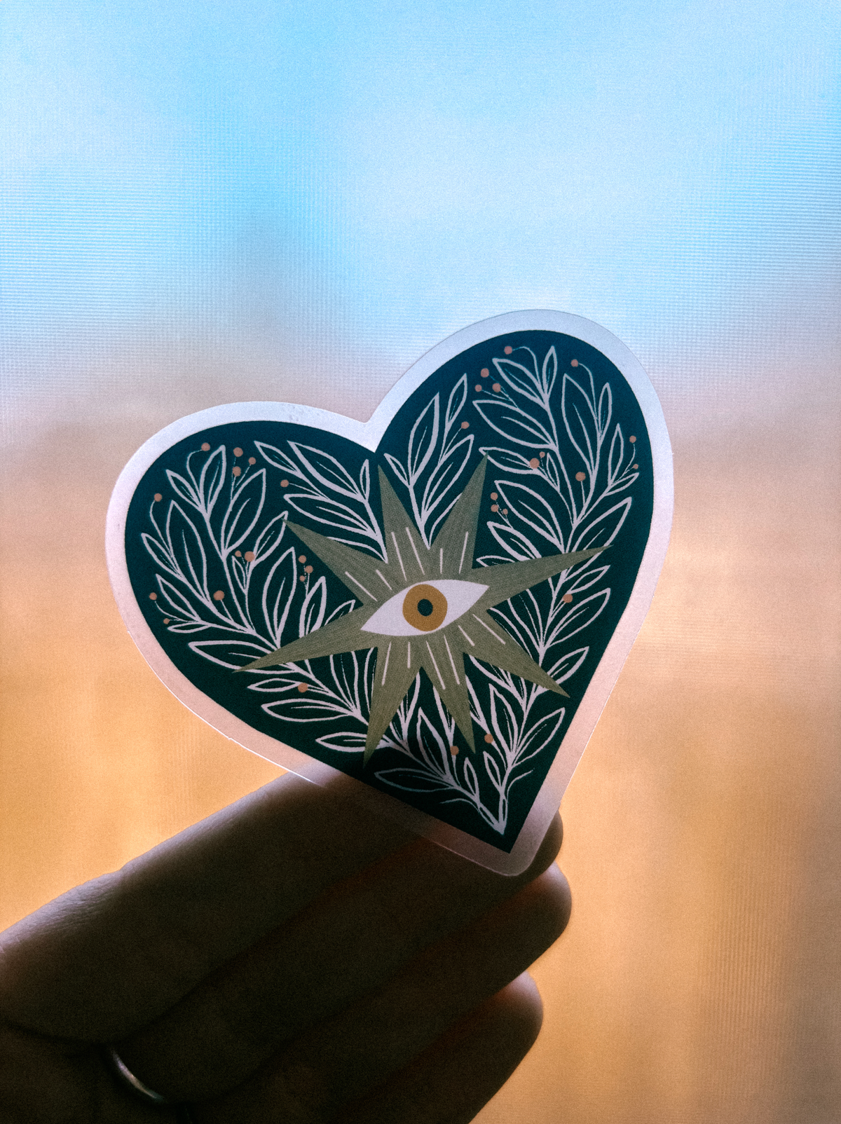 Evil Heart - 3" Clear Vinyl Sticker