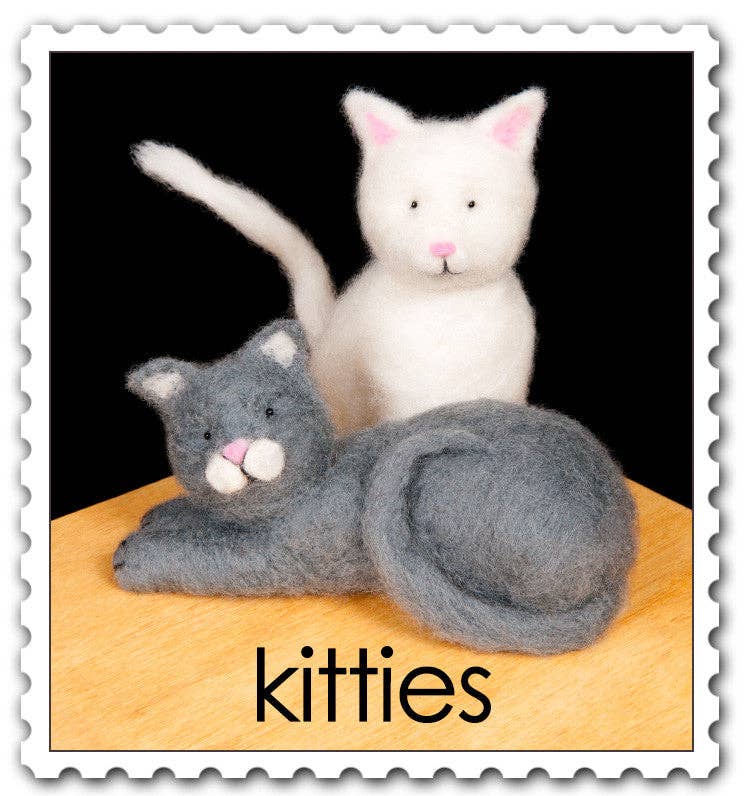 Kitties Needle Felting Kit (Easy)